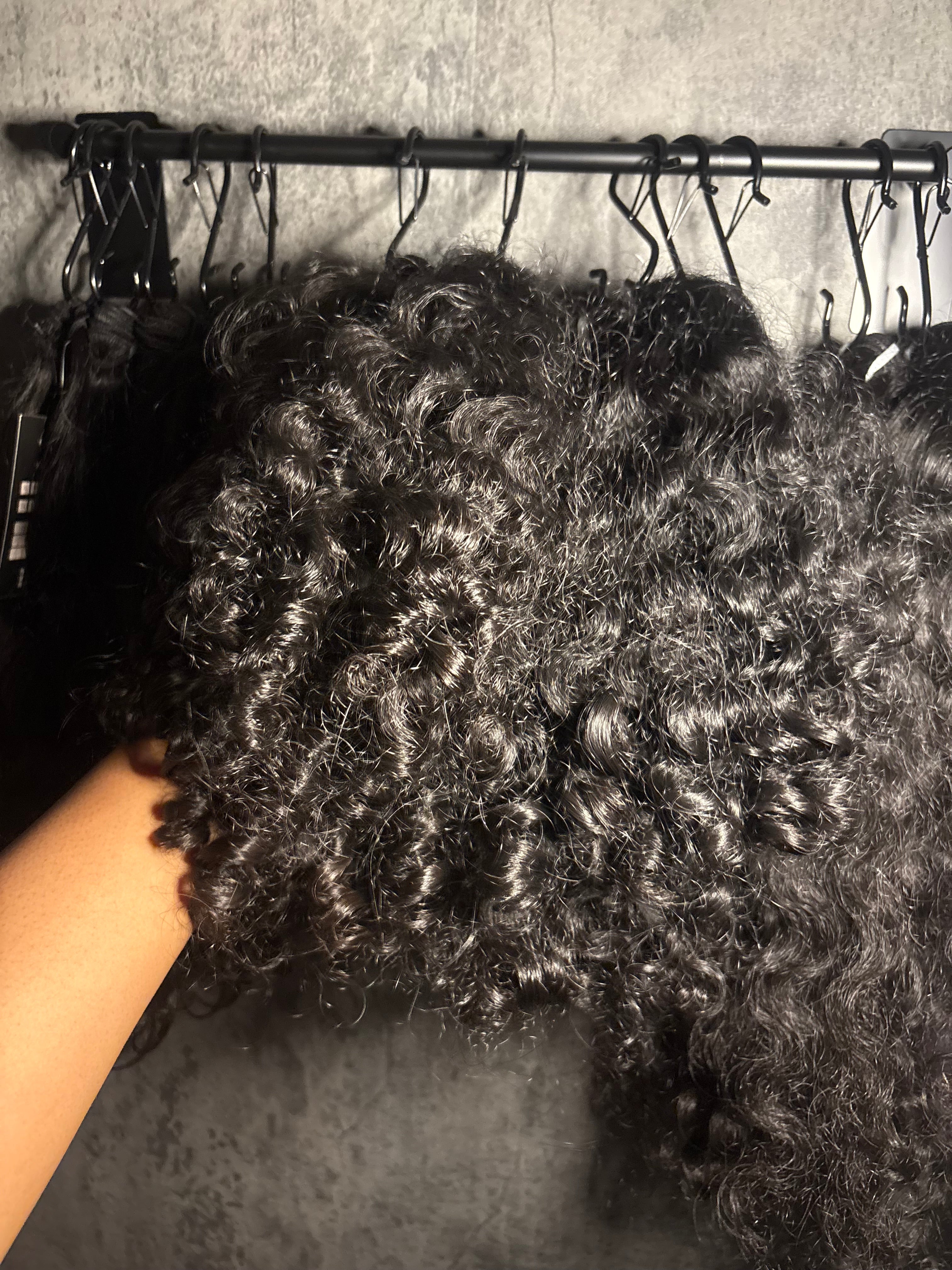 Raw Indian Curly  Bundles On-Hand